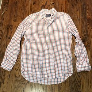 Blue, Red and White Vineyard Vines Button Down